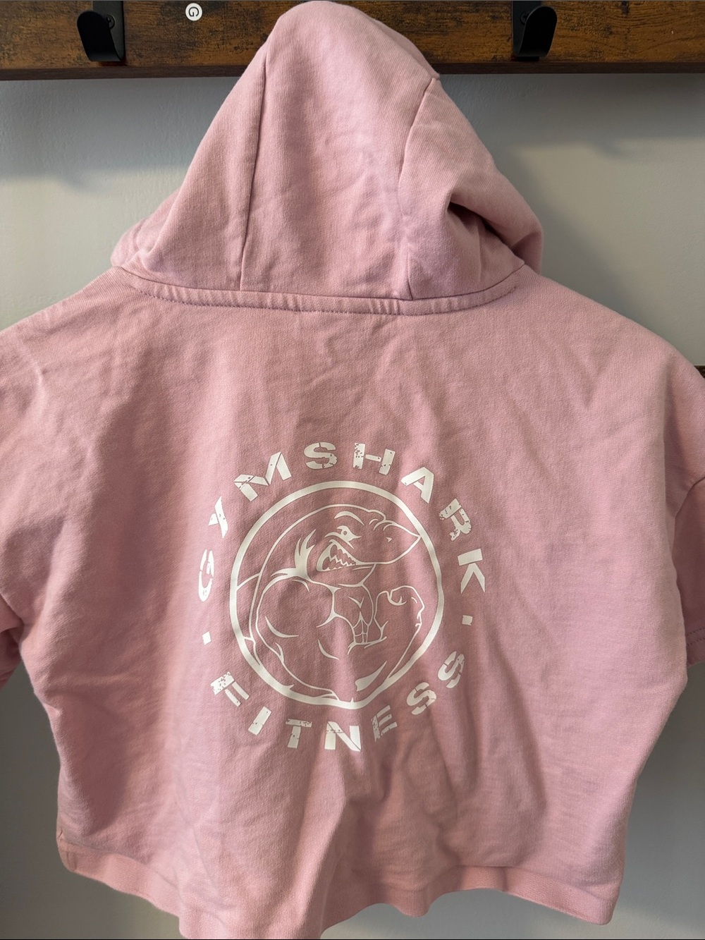 Gymshark Pink Hoodie with White Logo